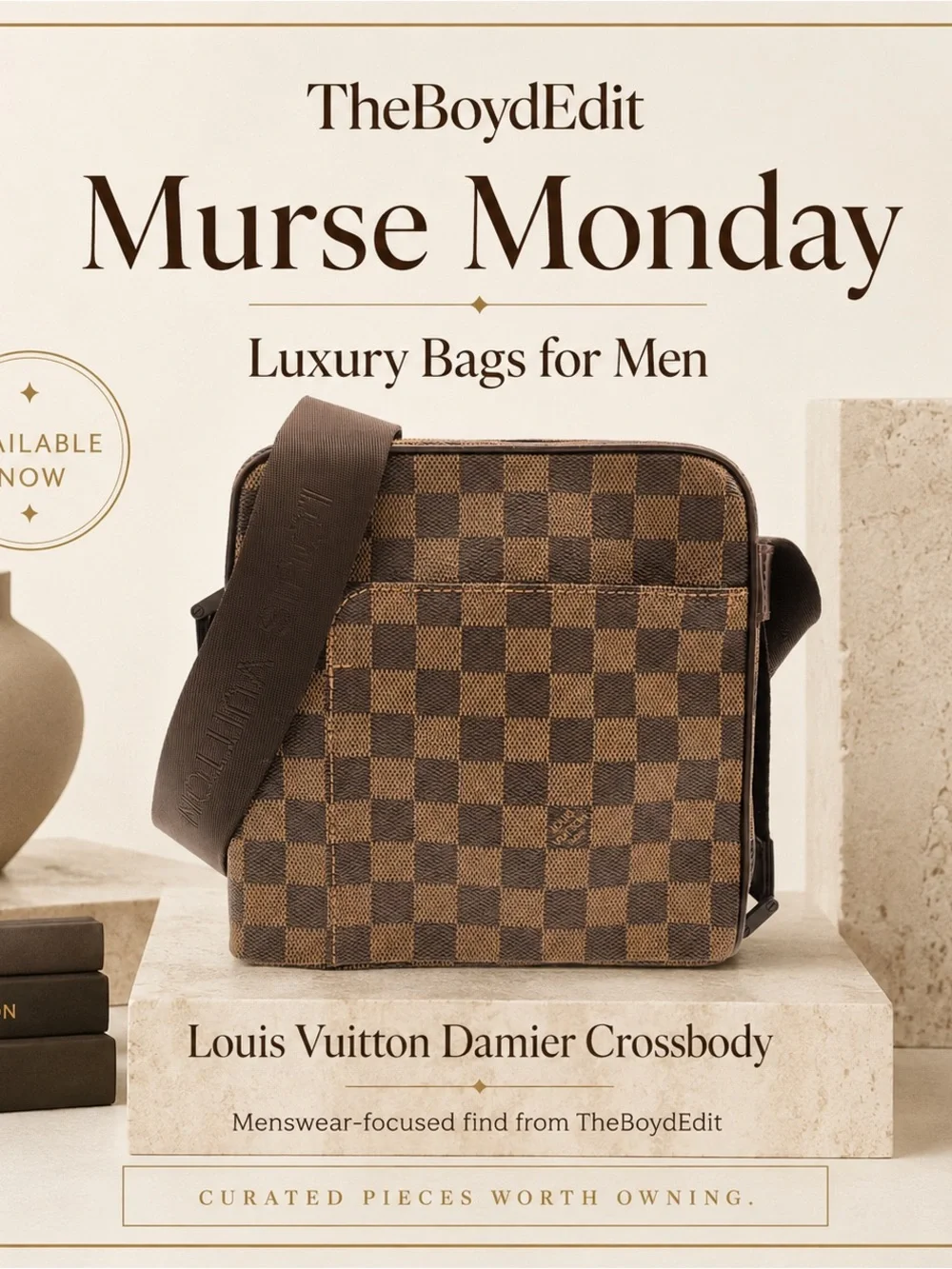 Louis Vuitton Brown Damier Messenger Crossbody